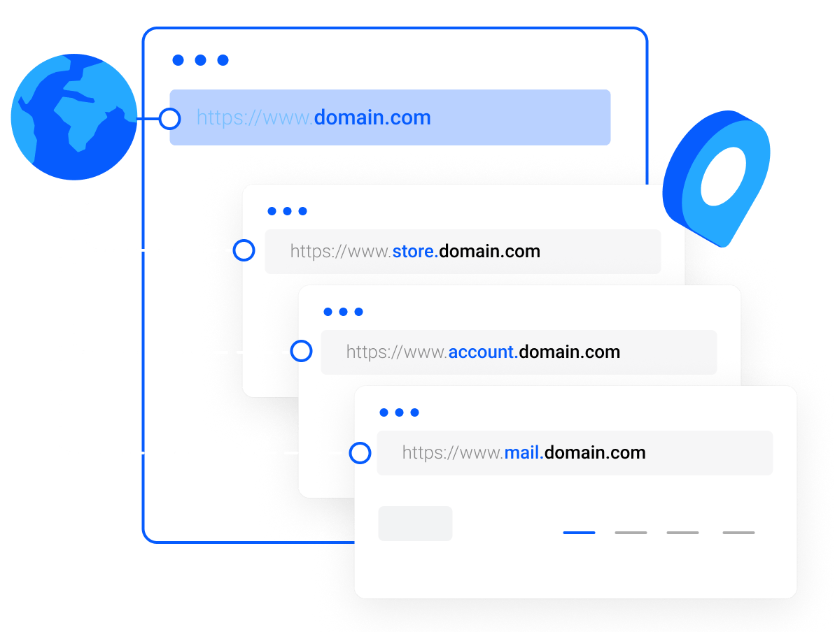 Domain Names - Free and unlimited subdomains